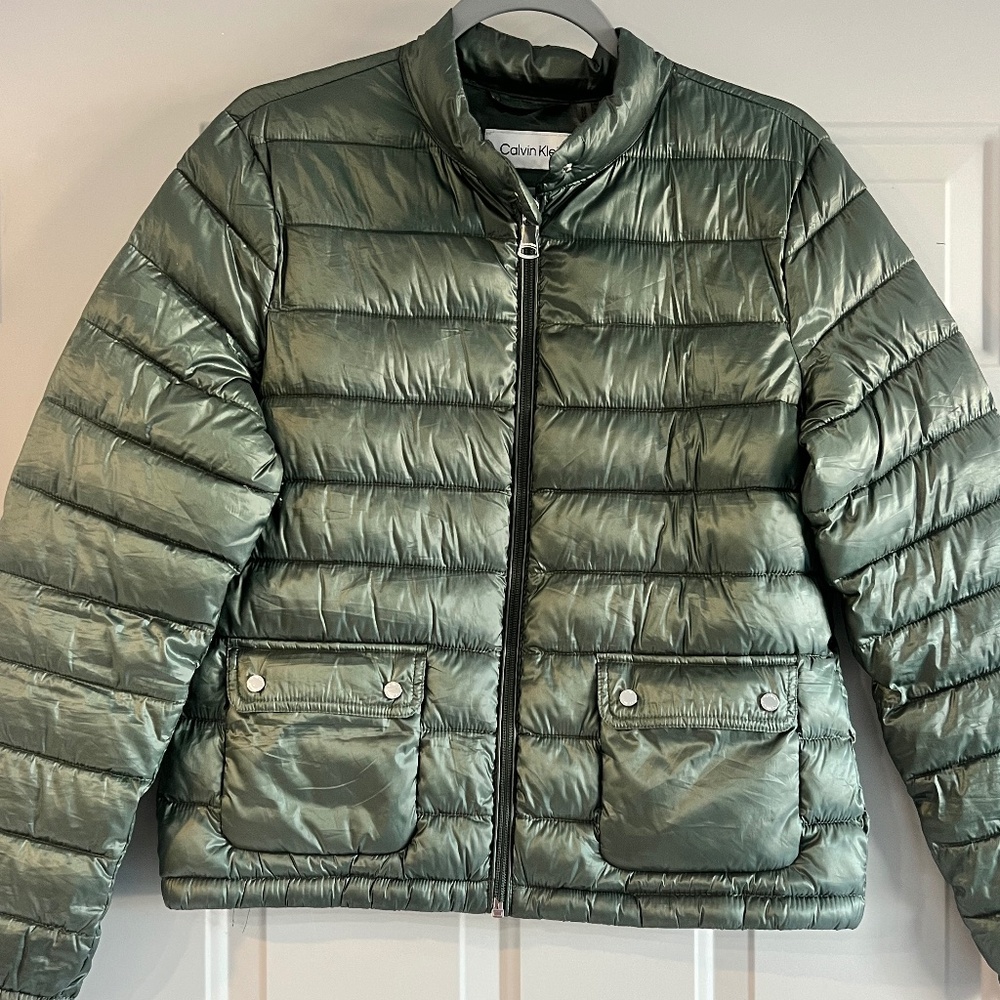Calvin Klein Moto Puffer Jacket size M